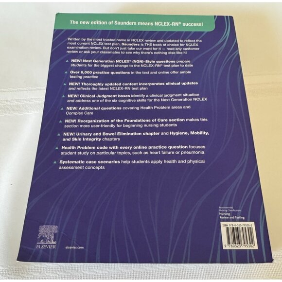 Saunders Comprehensive Review for the NCLEX-RN Exam 9th Edition 978-0323795302 - Picture 4 of 13